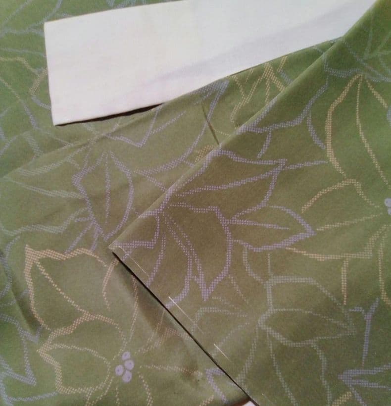 未使用★しつけ付★正絹しっとり美しい長襦袢★モスグリーン