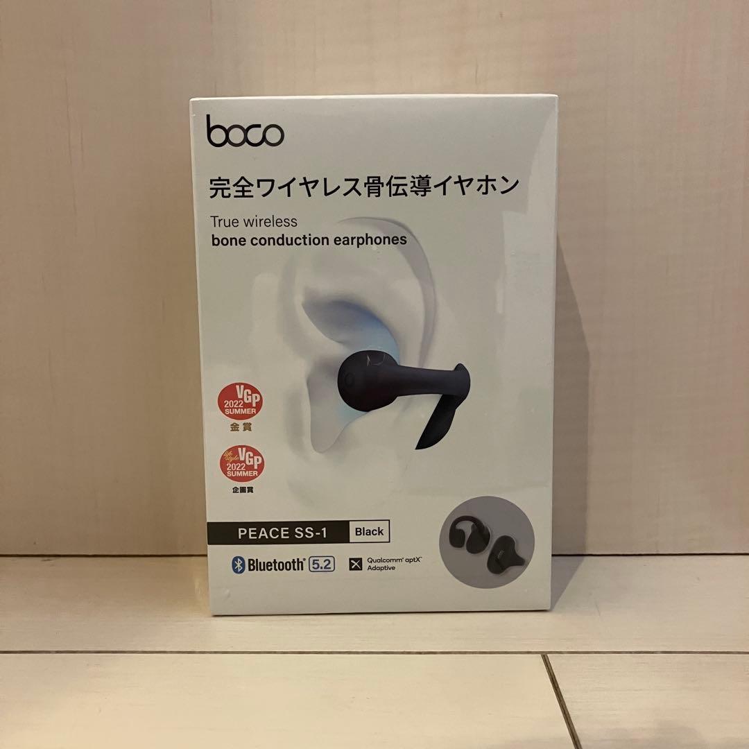 【新品】boco PEACE SS-1 ワイヤレスイヤホン ブラック