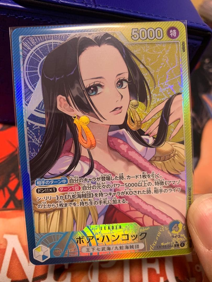 美品ワンピースカード ボア・ハンコック ナミ リーダーパラレル 2枚セット