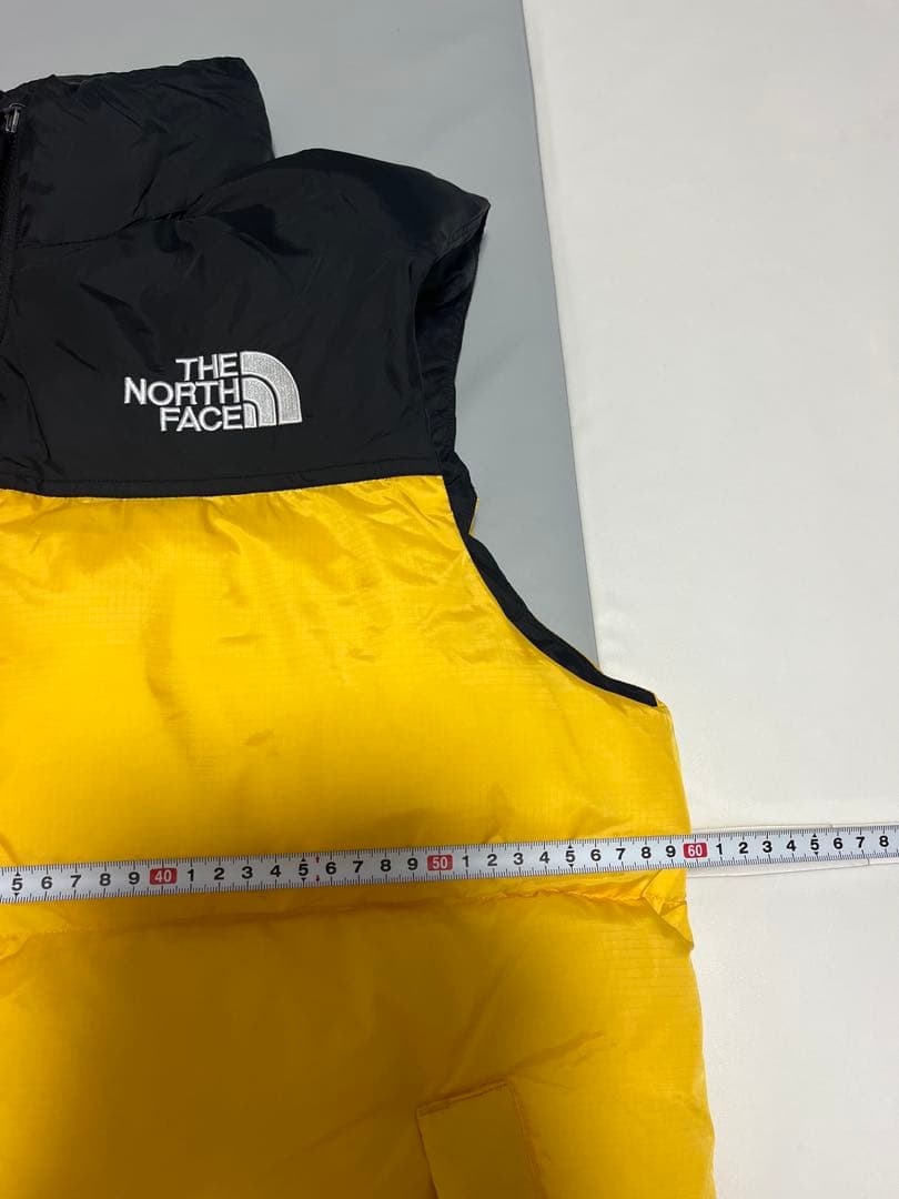 ノースフェイス　ダウンベスト　イエロー　XL