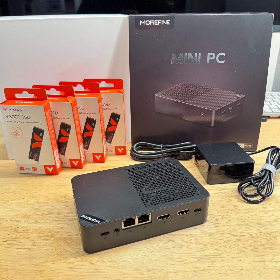 ミニPC MOREFINE M10S MINI NAS N150 - 4TB NVME