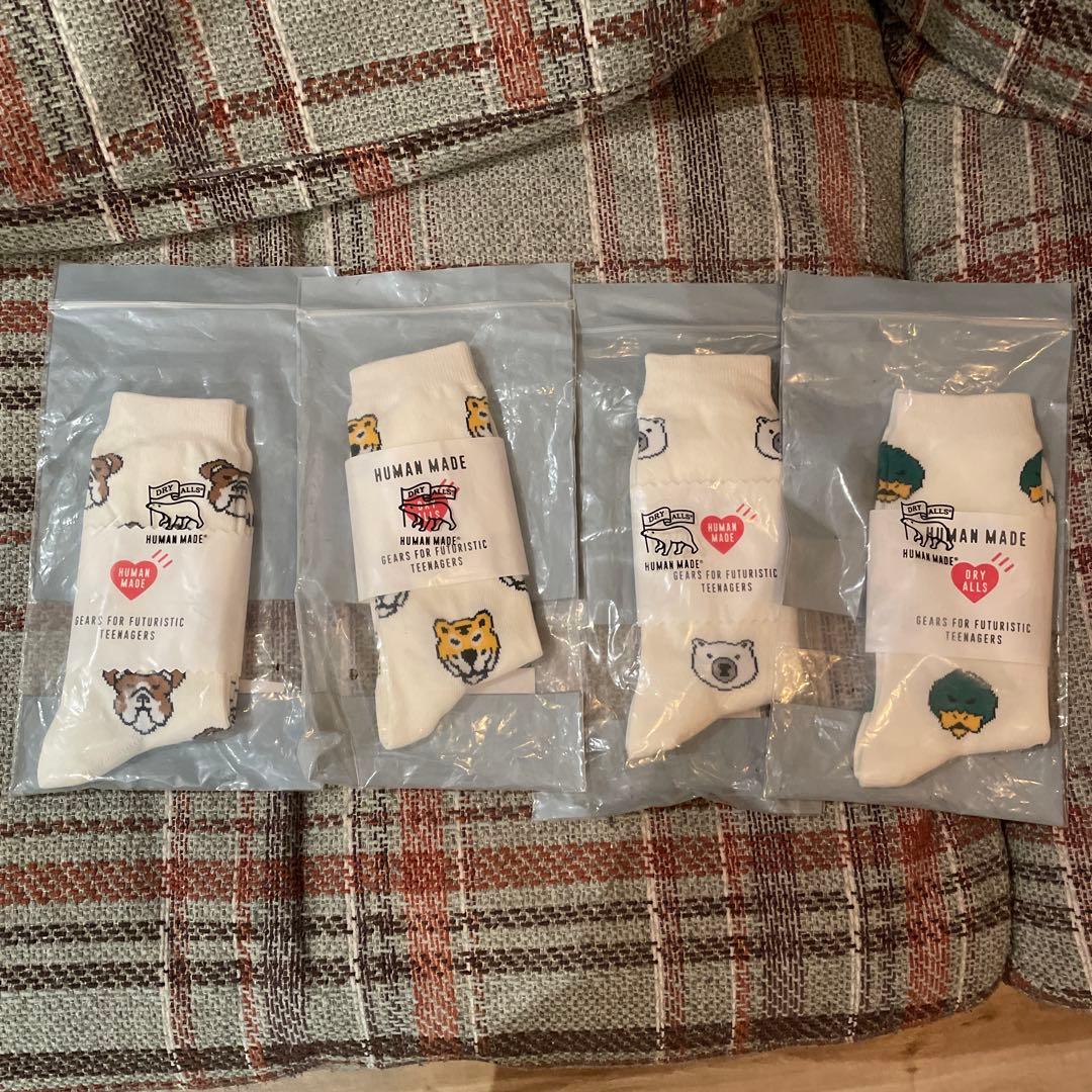 HUMAN MADE 動物柄ソックス 4足セット　新品未開封