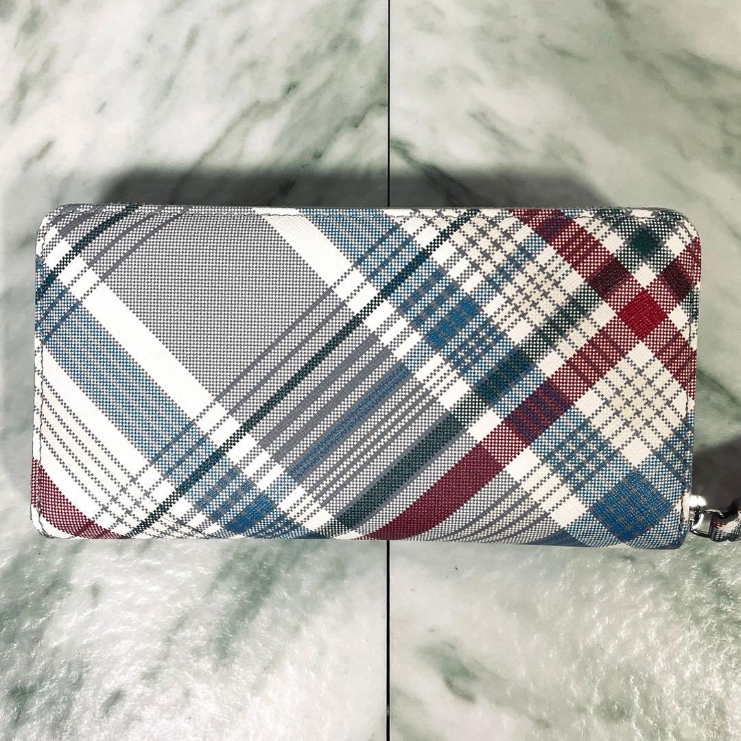 【新品】Vivienne Westwood長財布レディース　マルチカラーチェック