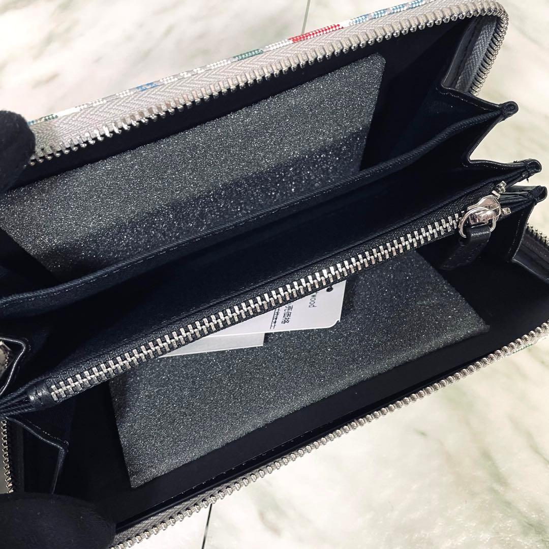 【新品】Vivienne Westwood長財布レディース　マルチカラーチェック