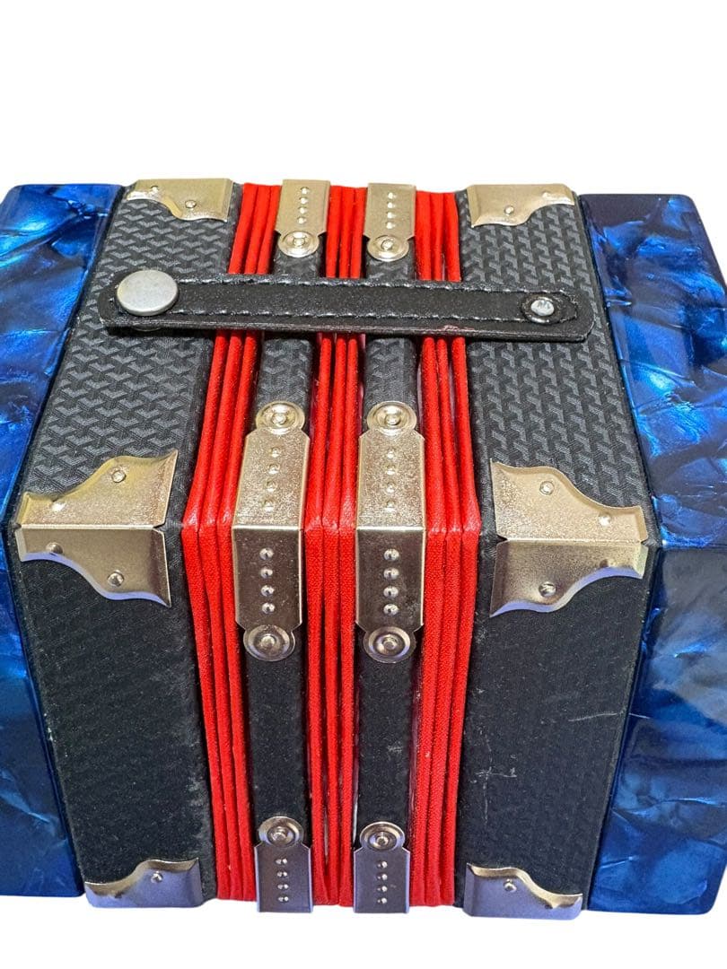 コンサーティーナ ロイヤルブルー 20ボタン 楽器 美品