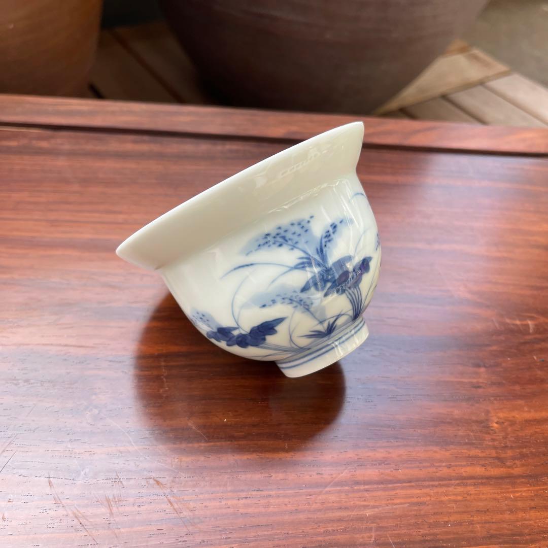 古伊万里　鍋島蕎麦猪口　向付　染付