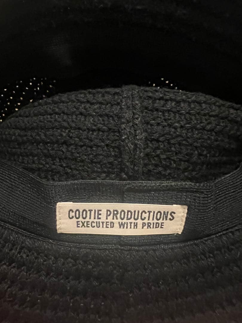 COOTIE ニット クラッシャーハット ブラック
