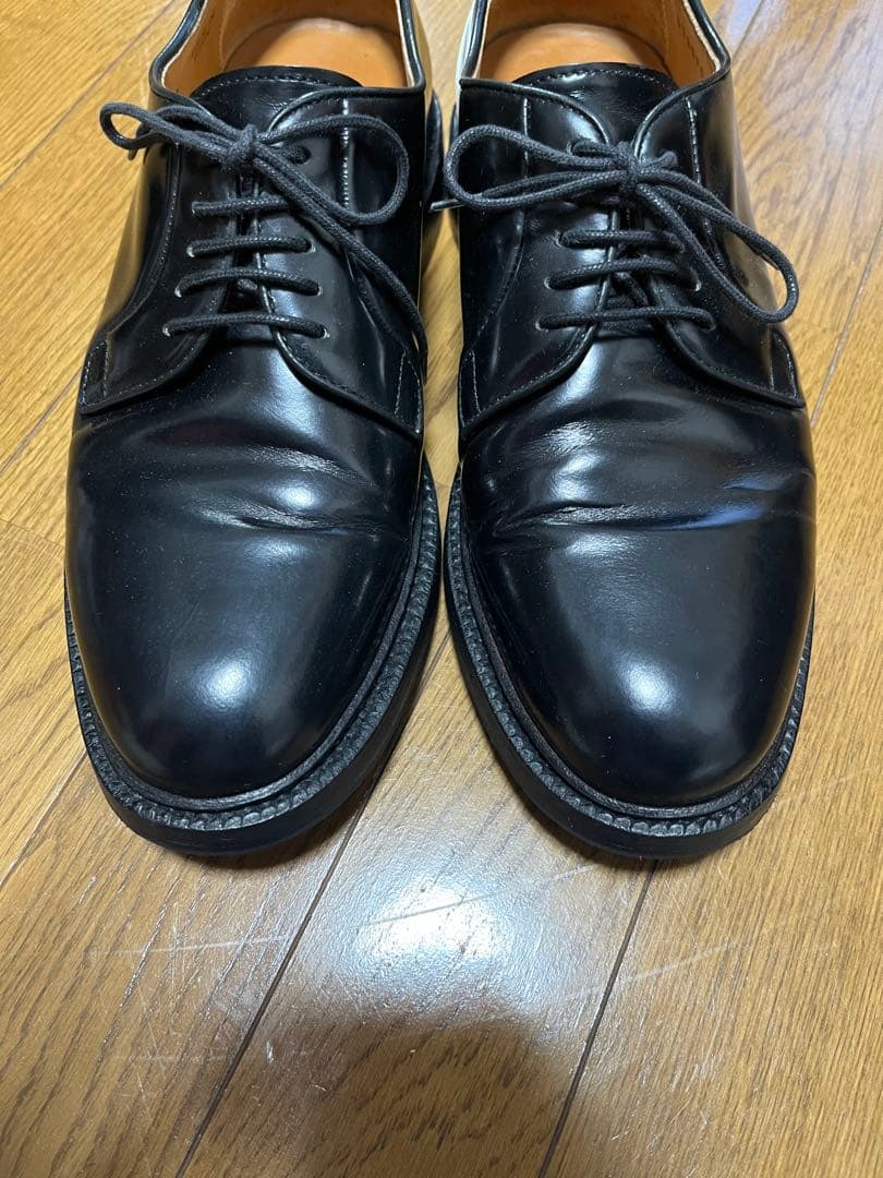 Berwick 1907 ブラック プレーンドレスシューズ