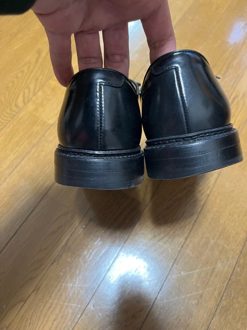 Berwick 1907 ブラック プレーンドレスシューズ