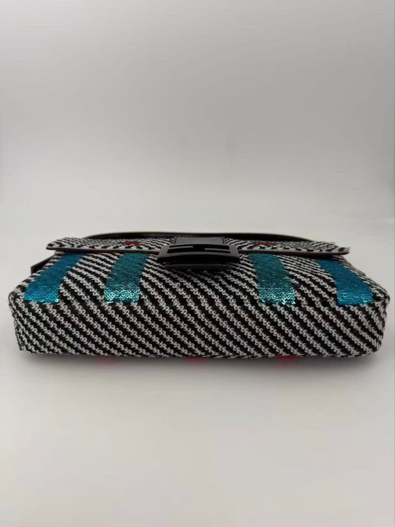 FENDI フェンディ マンマバケット スパンコール 刺繍 バッグ