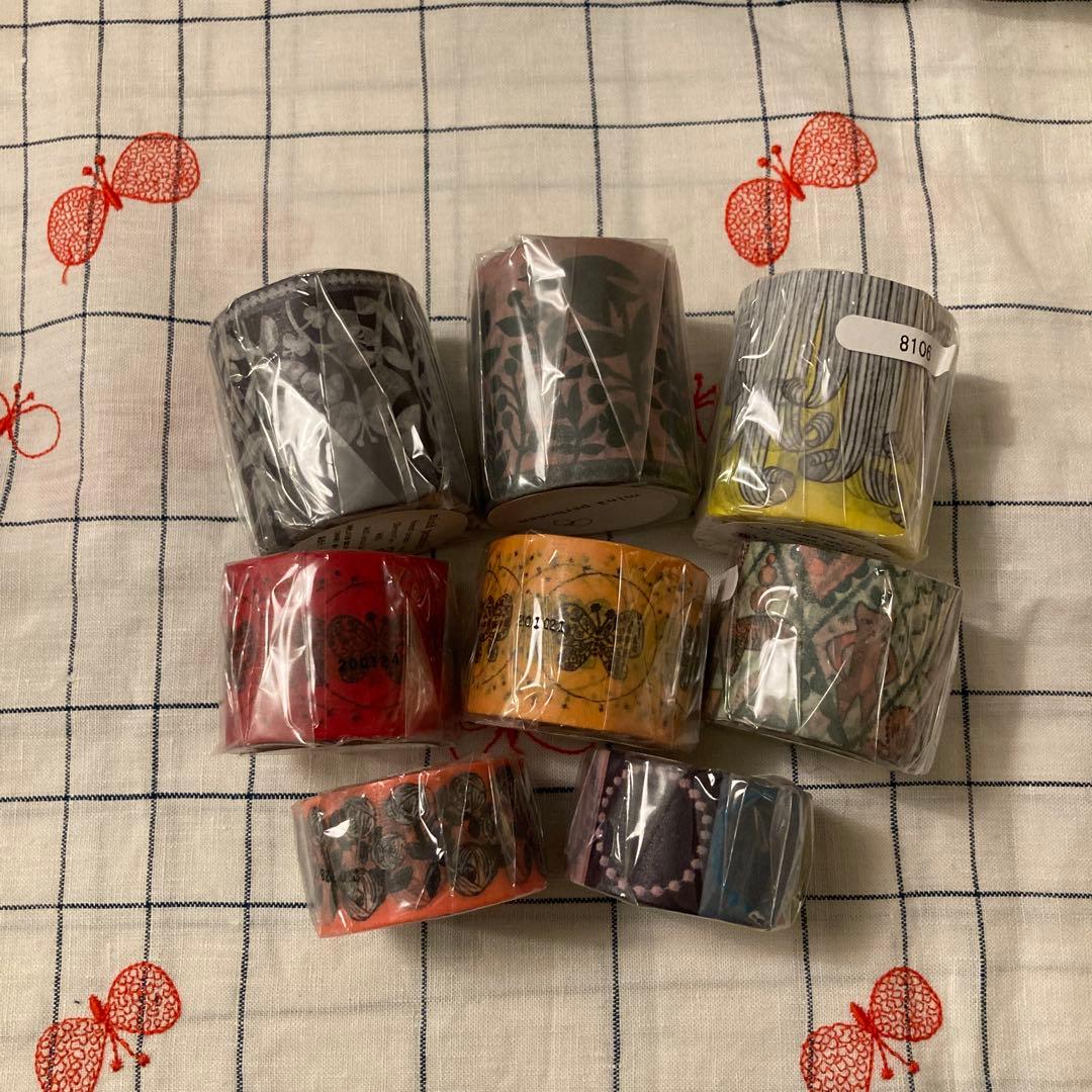 ミナペルホネン　マスキングテープ　限定　美術館　マステ　8個セット