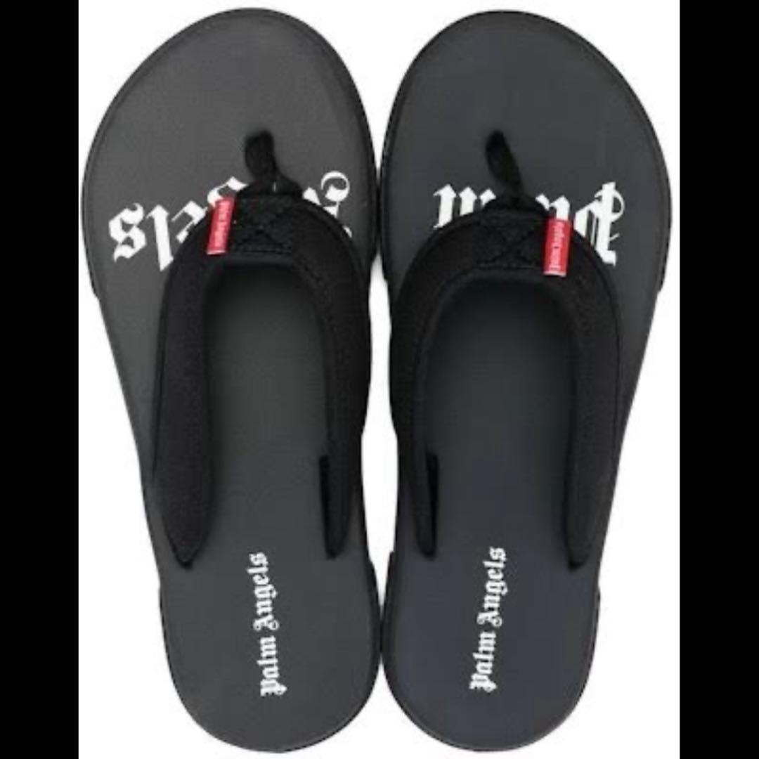 靴 Palm Angels Logo Tag Flip Flops