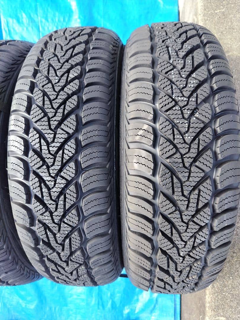 155/65R13【2/2】オールシーズンタイヤ新品、アルミホイール付、2本分割