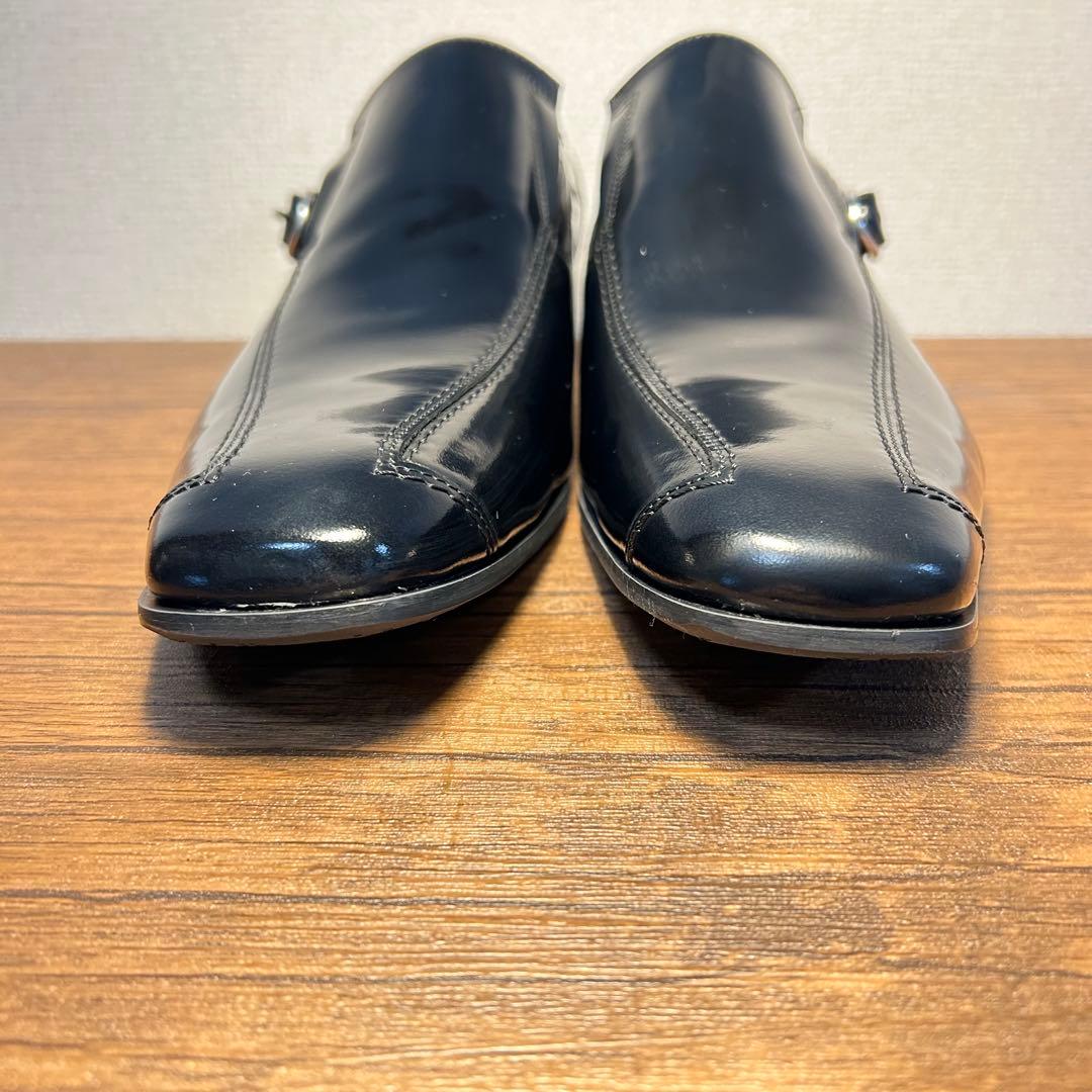 【未使用級】KATHARINE HAMNETT ブラック エナメル 26.0cm