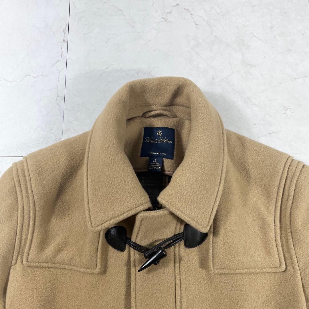 ✨未使用級 ブルックスブラザーズ 2way ダッフルコート チェック キャメル