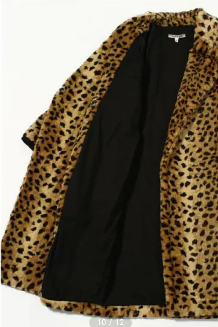 HACHE レオパードフェイクファーコート40　数回使用　イタリア製