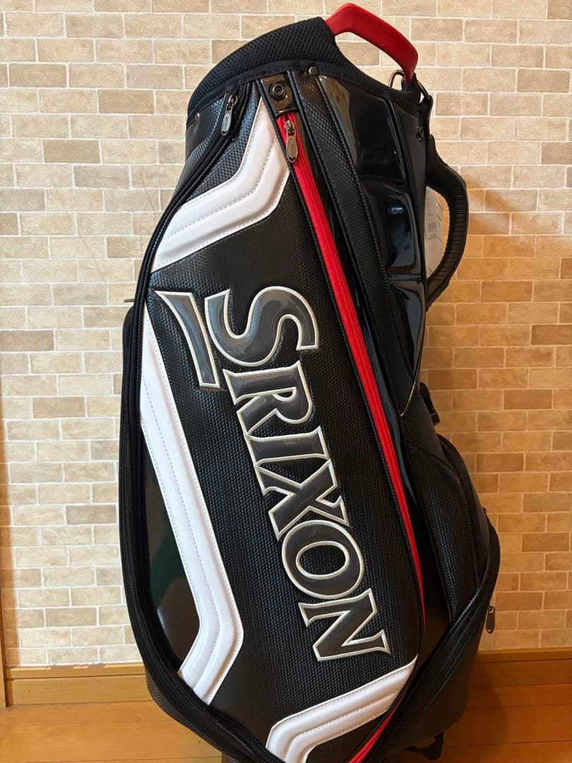 （新品）Srixon ゴルフキャディバッグ 9.5型 ブラック/ホワイト