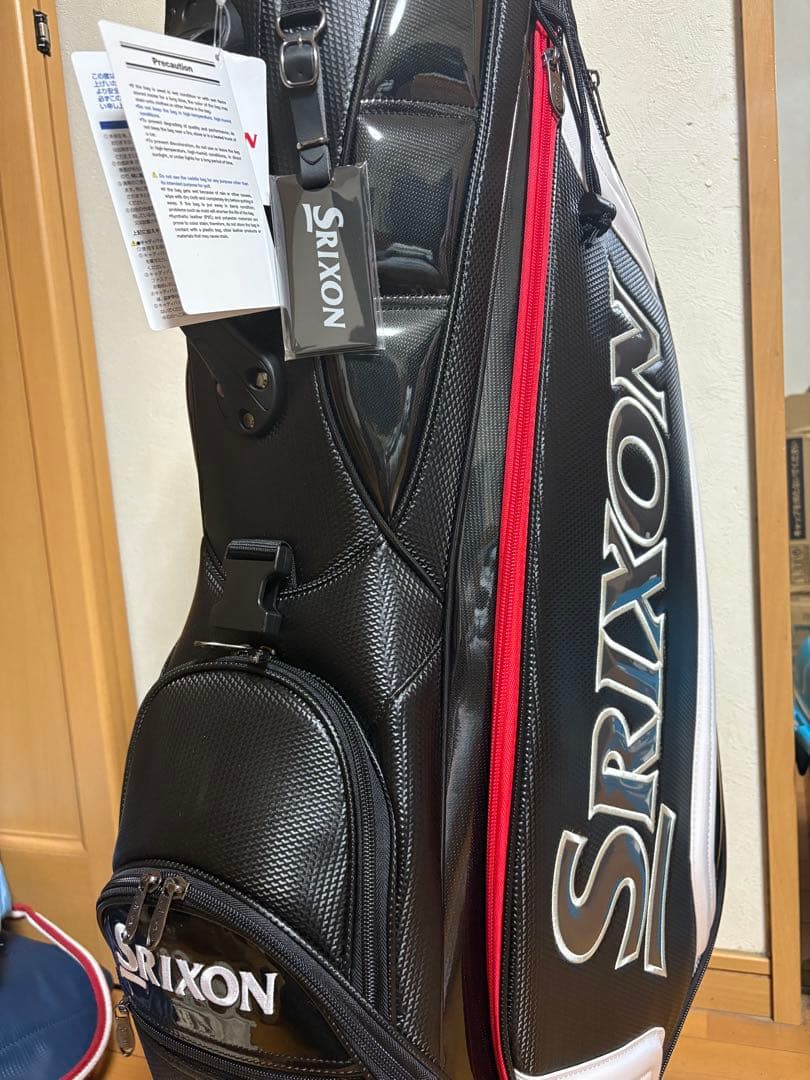 （新品）Srixon ゴルフキャディバッグ 9.5型 ブラック/ホワイト