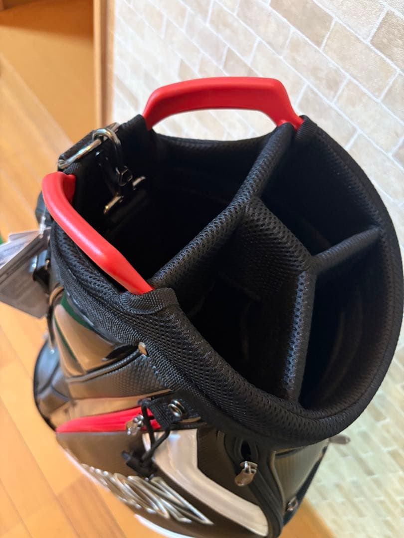 （新品）Srixon ゴルフキャディバッグ 9.5型 ブラック/ホワイト