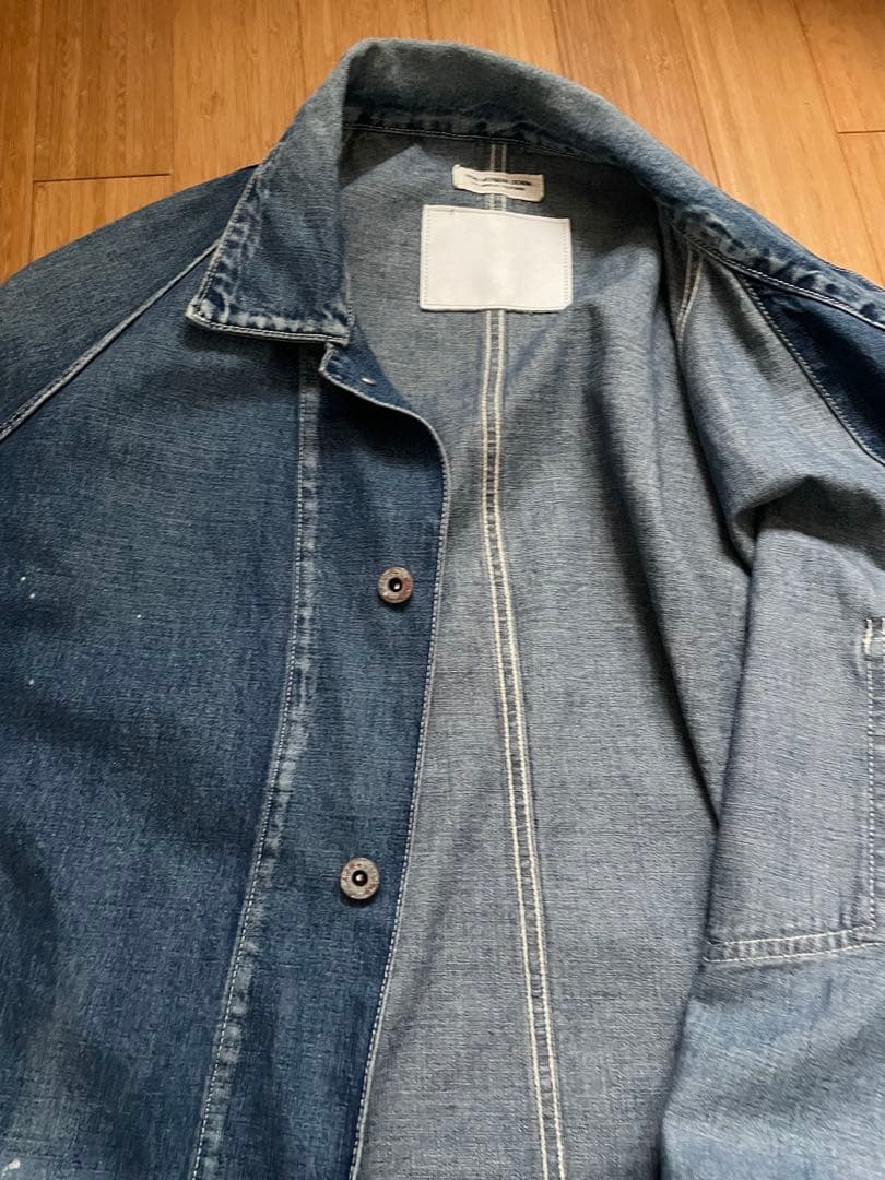 Ron Herman デニムカバーオール ヴィンテージ.ペンキ加工 XL