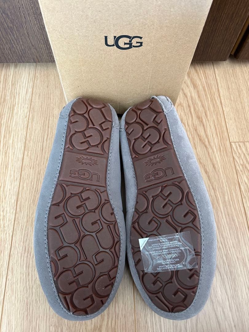 【新品】UGG グレー モカシン　24㎝