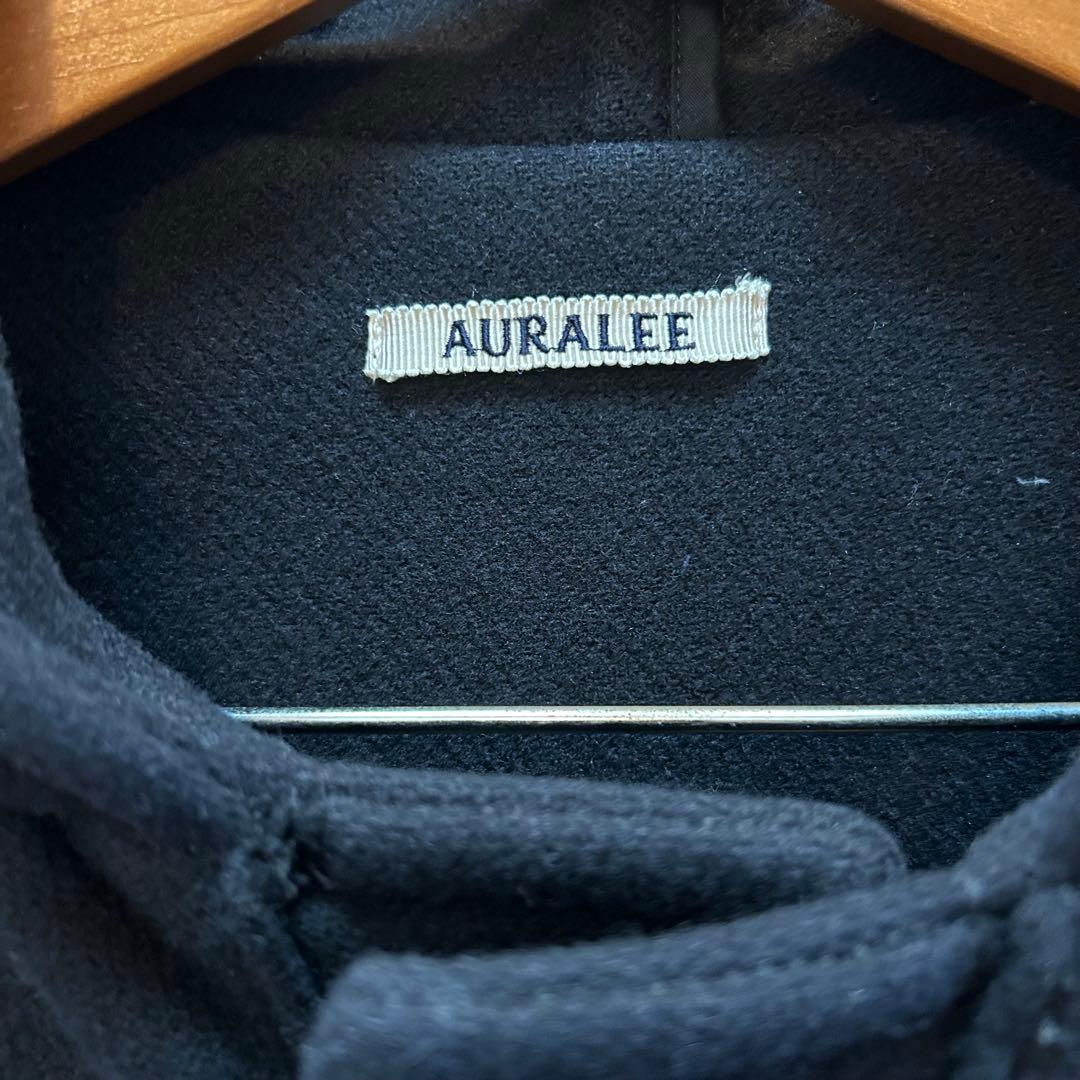 AURALEE HEAVY MELTON DUFFLE COAT 4 ブラック