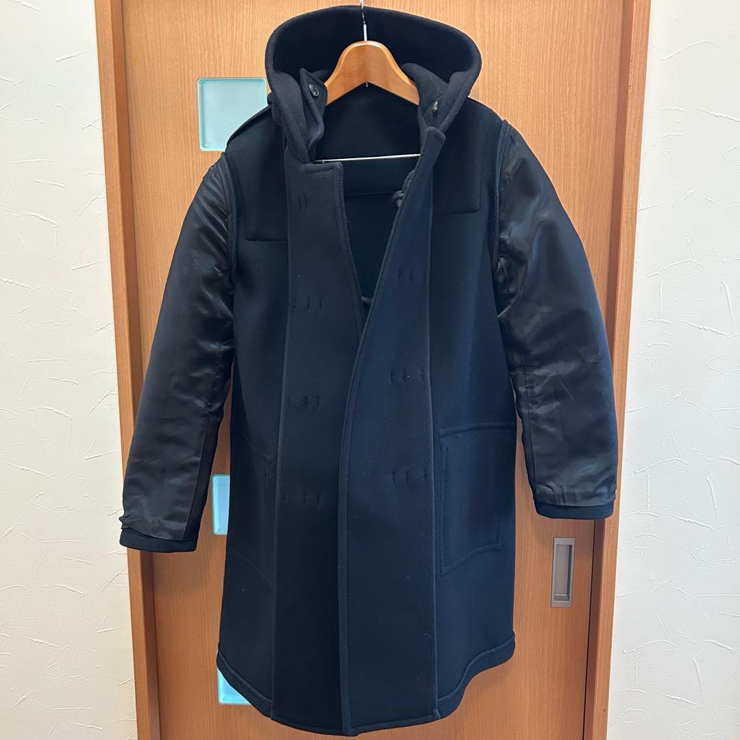 AURALEE HEAVY MELTON DUFFLE COAT 4 ブラック