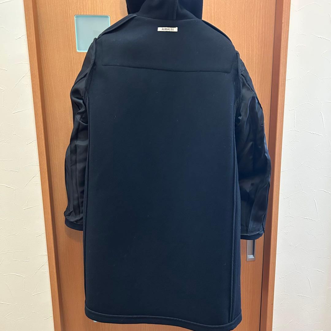 AURALEE HEAVY MELTON DUFFLE COAT 4 ブラック