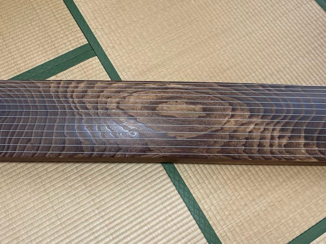 琴 お筝 筝 弦楽器 和楽器　すだれ掘り　蒔絵有　13弦　小川謹製　付属品セット