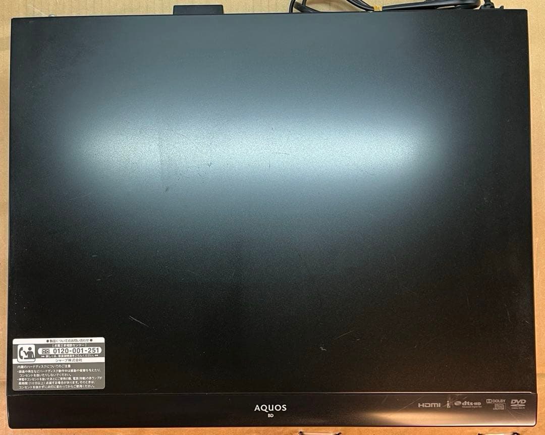 貴重 動作良好SHARPシャープVHS機能付ブルーレイレコーダーBD-HDV22