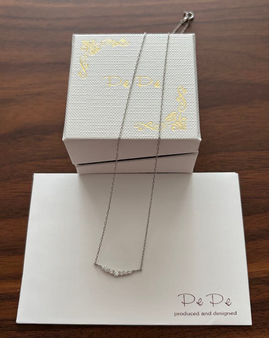 アクセサリーpepe プラチナ ダイヤモンド ネックレス