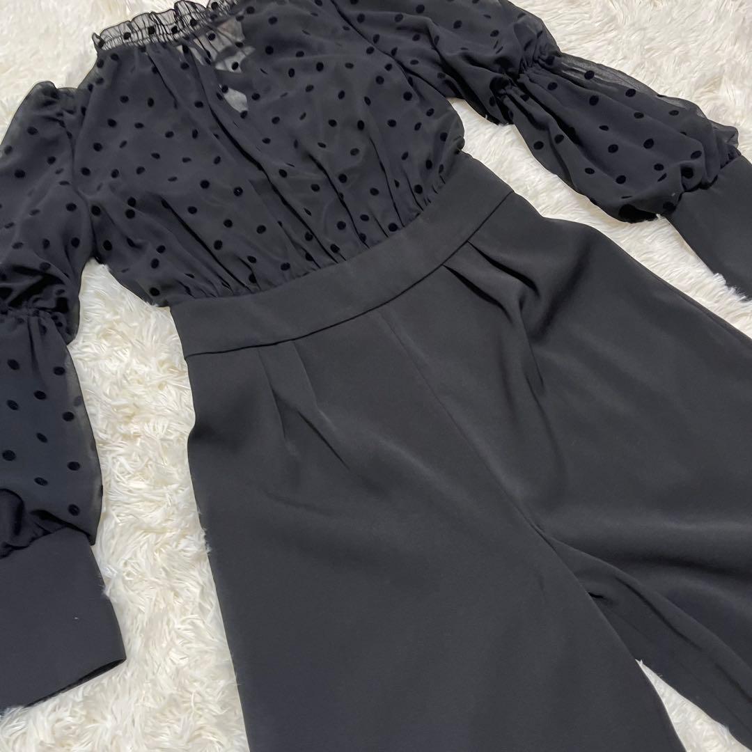 【美品】LILY BROWN オケージョンロンパース　ブラック　サイズ0