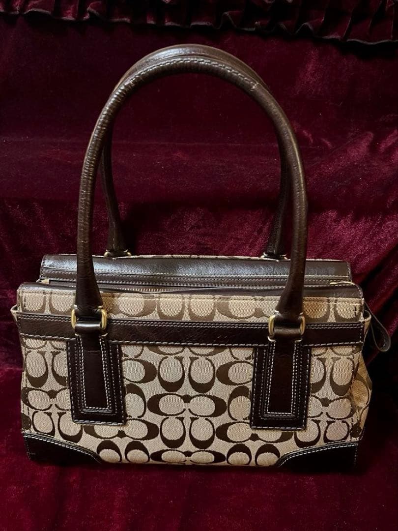 COACH シグネチャー ハンドバッグ コーチ レディース 美品
