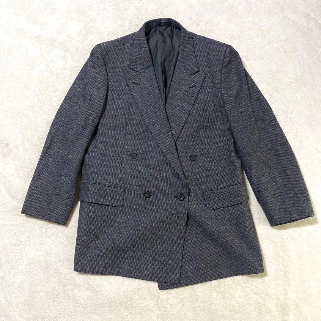 Burberry テーラードジャケット　ダブル　ヘリンボーン　オーバーサイズ