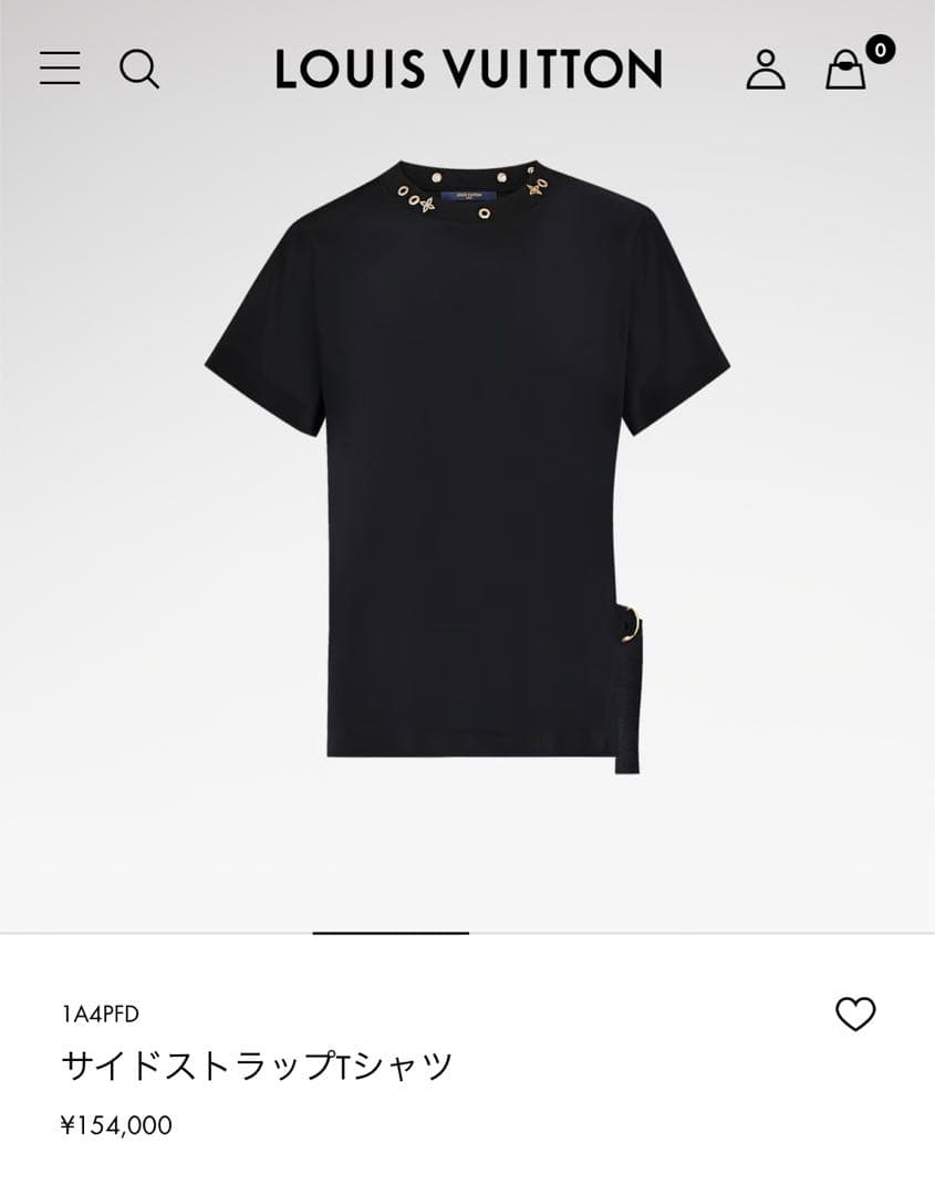 ルイヴィトン　サイドストラップ　Tシャツ　Lサイズ