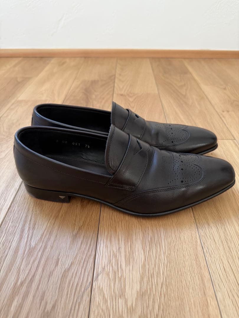 PRADA ブラック ドレスシューズ　7 1/2 (26.5cm)