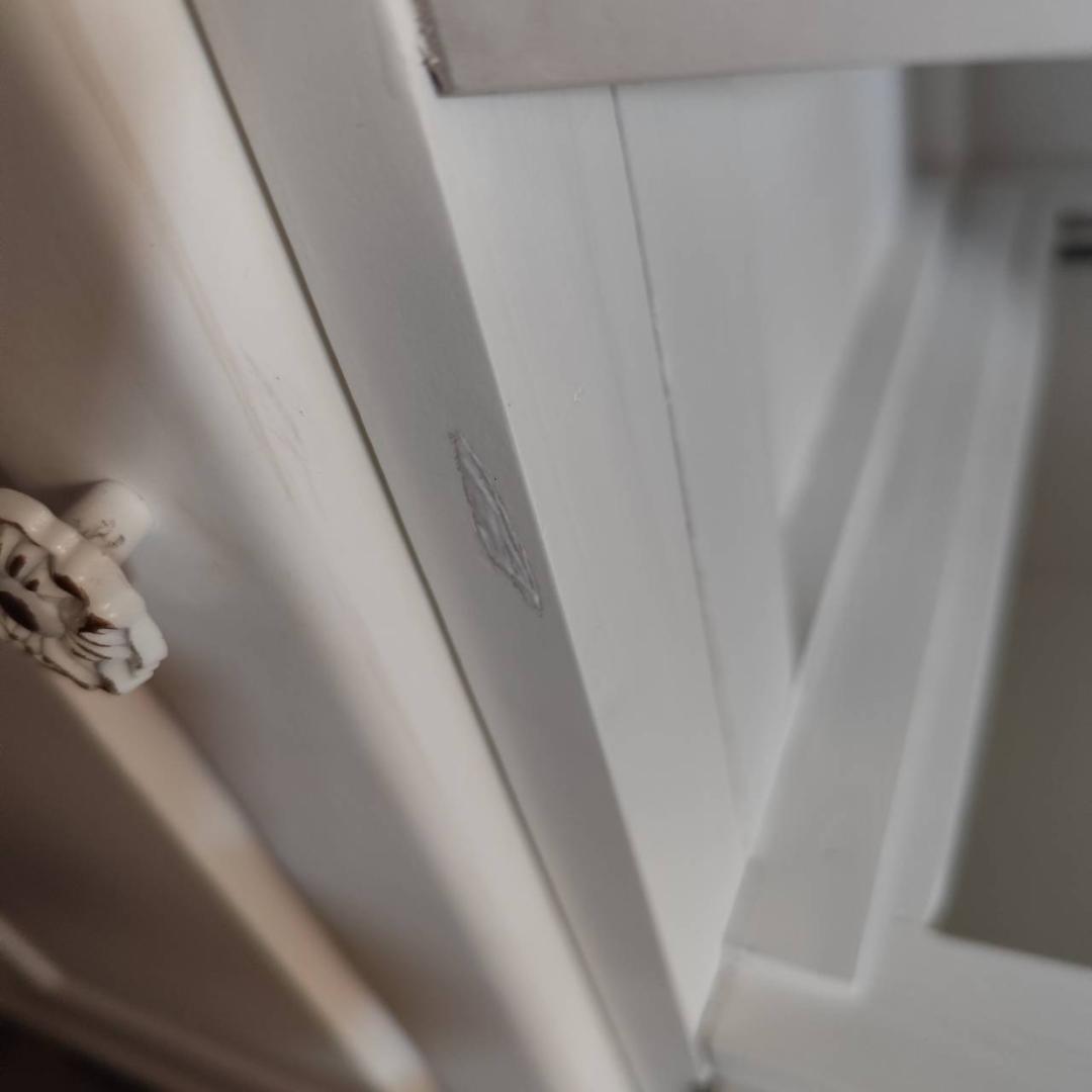 リュバンシュ ロココ アンティーク風 キー付 ホワイト洋服ダンス キャビネット