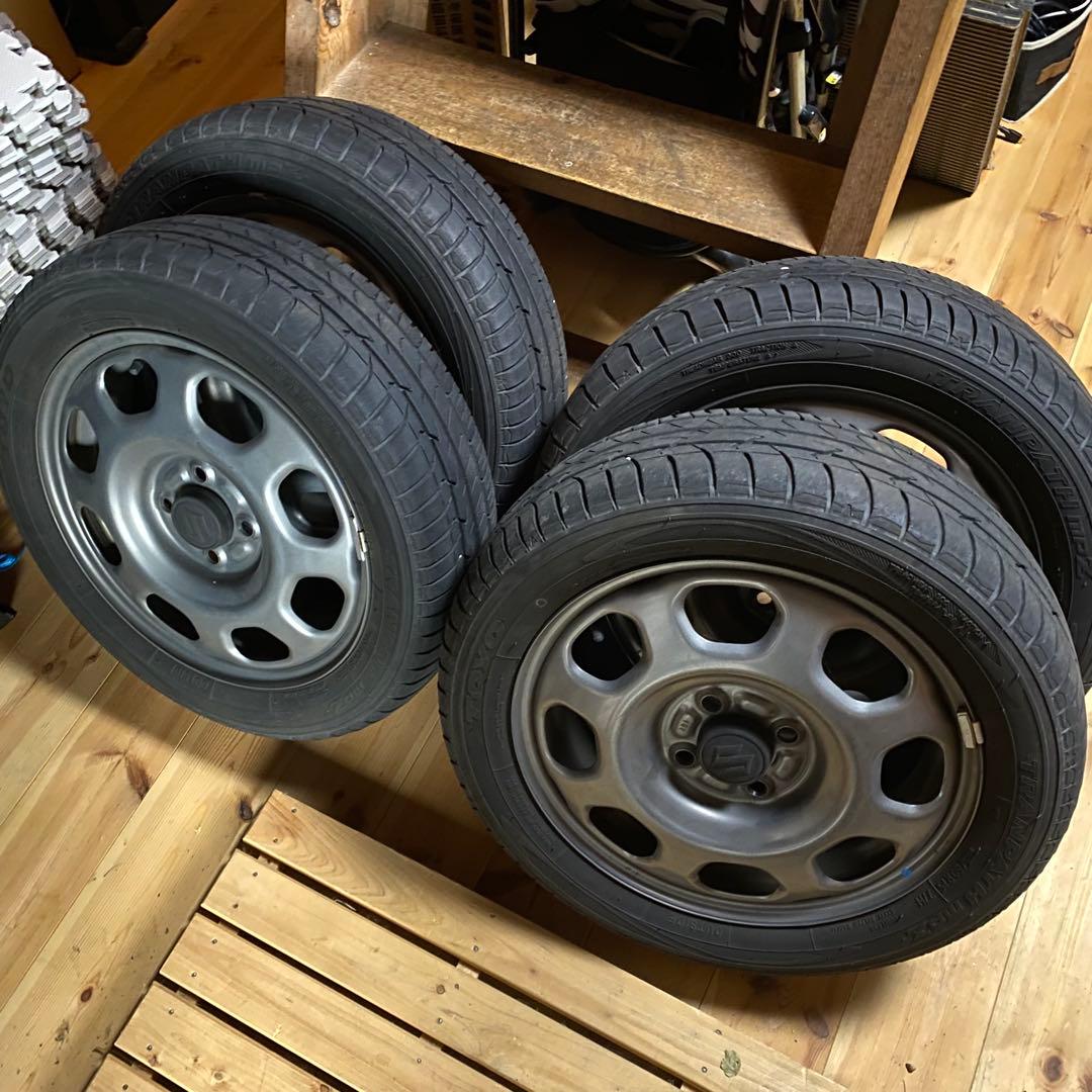 ハスラー　純正ホイール　トーヨー 15インチ タイヤセット① 画像一本目と二本目