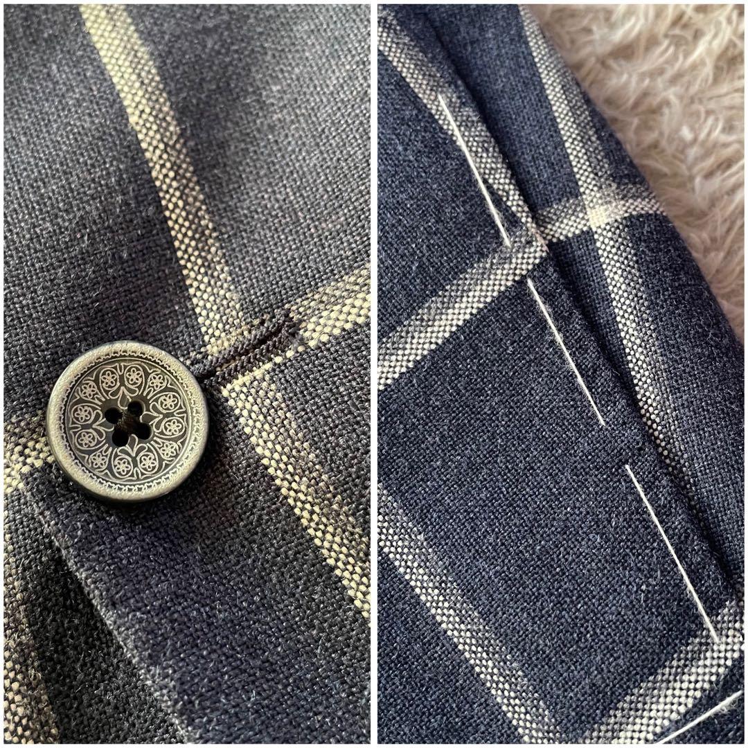 【新品未使用！】タリアトーレ　テーラードジャケット　チェック　ウール　シルク