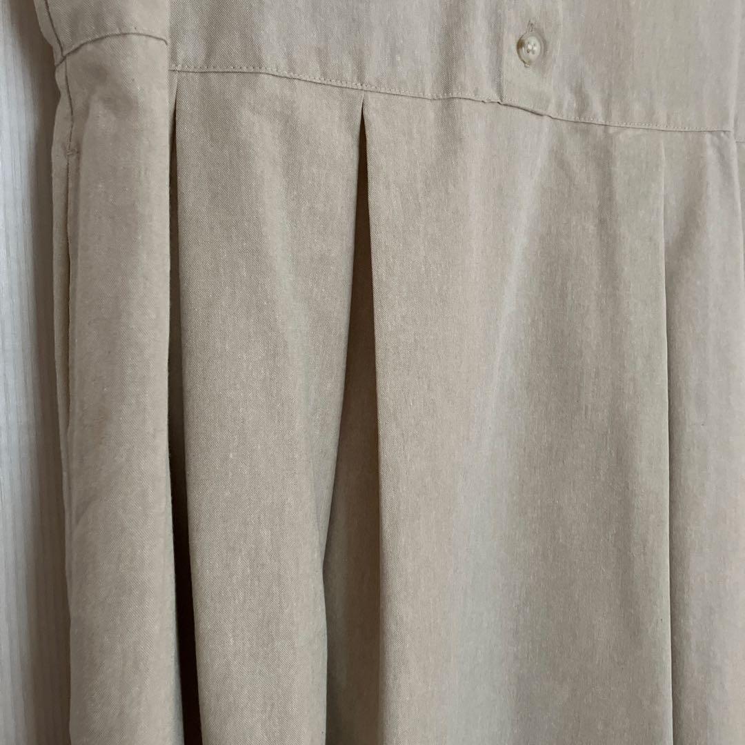 【新品未使用】ドゥファミリー　ベージュ ノースリーブ ロングワンピース