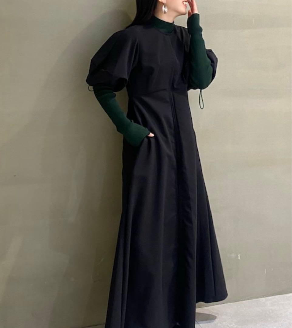 【UN3D.】ボリュームスリーブワンピース M