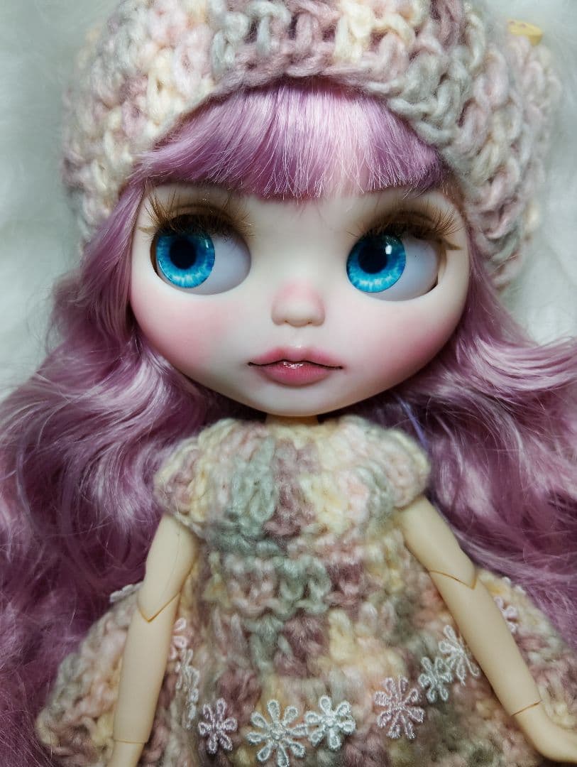 メル15145】カスタムアイシードール ピンクMIXヘア アウトフィット付