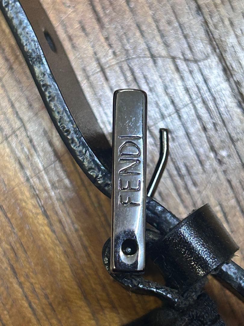 B12-73 FENDI フェンディ ズッキーニ アクセサリーポーチ 黒