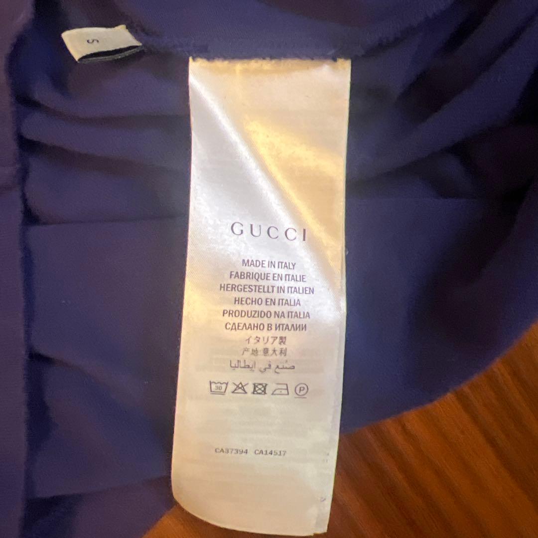 GUCCI ストライプ ポロシャツ 長袖　S