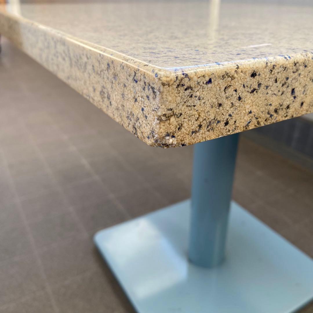 大理石調 スナックテーブル センターテーブル 60×60 ヴィンテージ