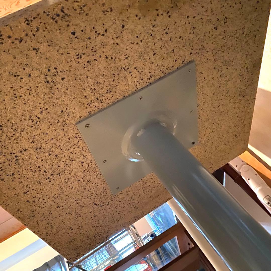 大理石調 スナックテーブル センターテーブル 60×60 ヴィンテージ