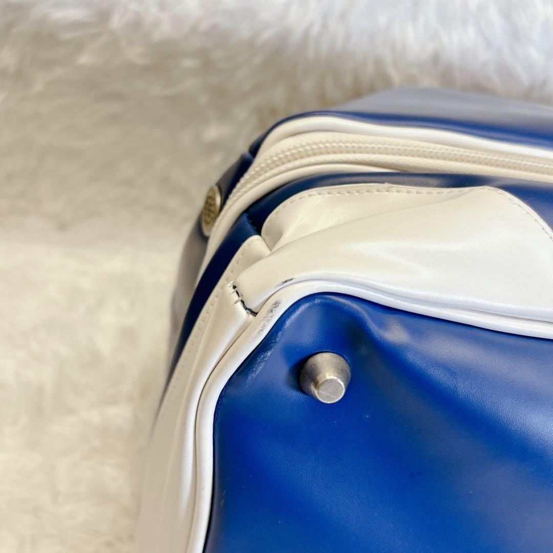 【未使用 タグ付き】PAN AM パンナム ボストンバッグ トラベル 青 白