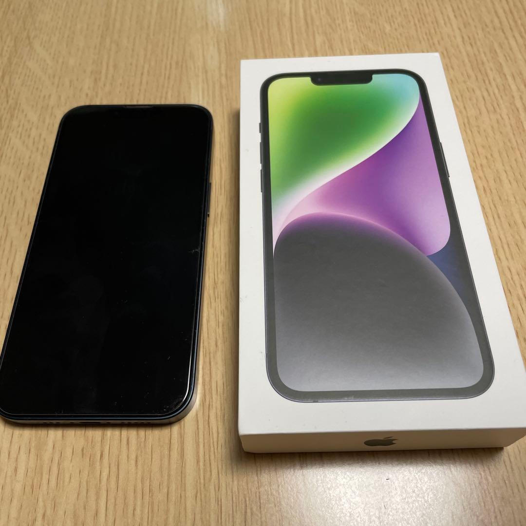 【カメラ難あり】 iPhone 14 ミッドナイト 本体箱付き