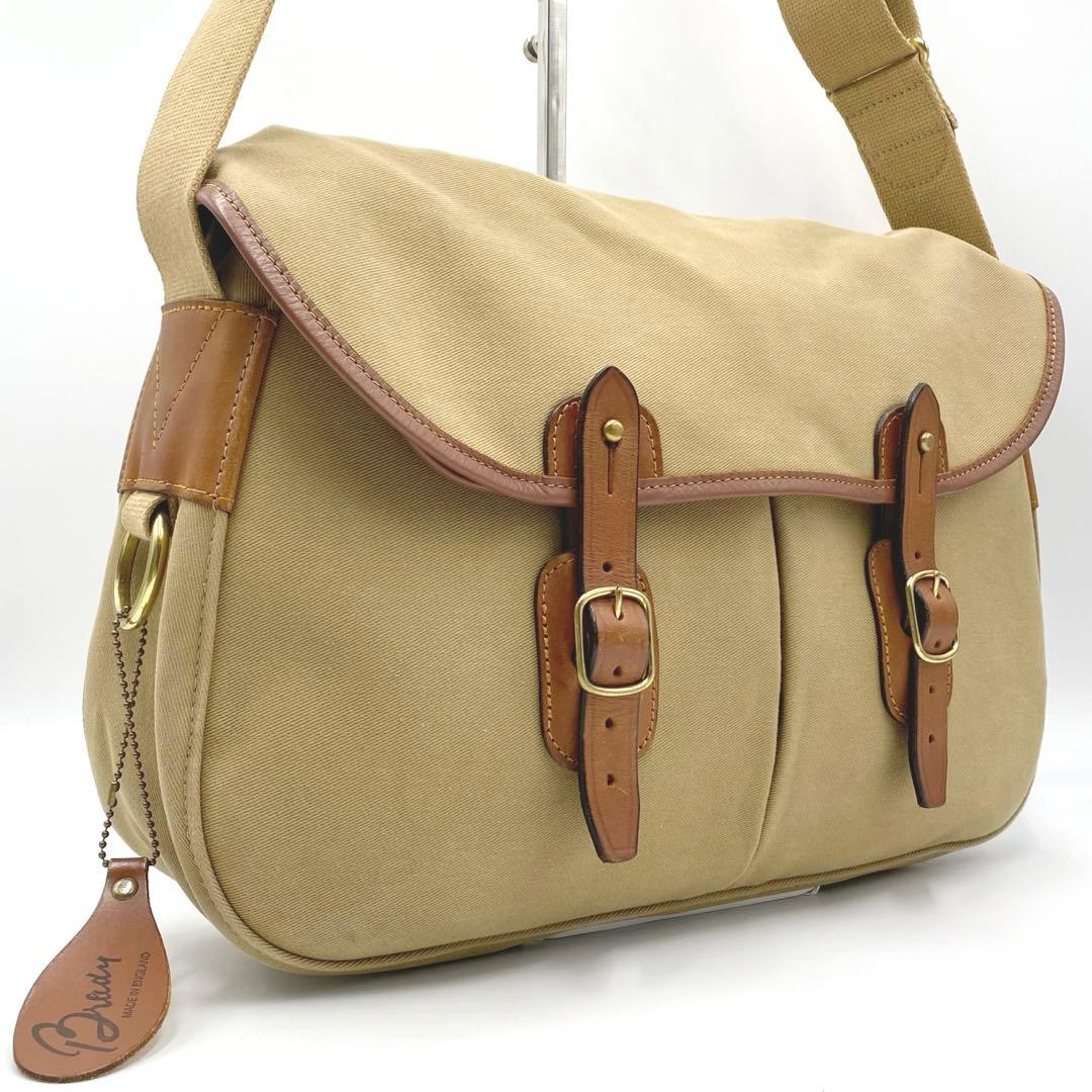 美品★BRADYブレディ キャンバス ショルダーバッグ★105