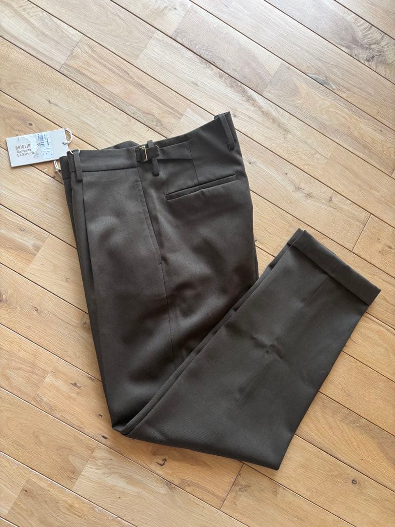 未使用 BRIGLIA1969 ブリリア ワークチノパンツ46 カーキ
